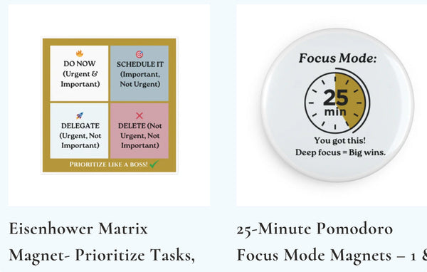 Magnetize Your Productivity: Embrace the Eisenhower Matrix & Pomodoro Technique